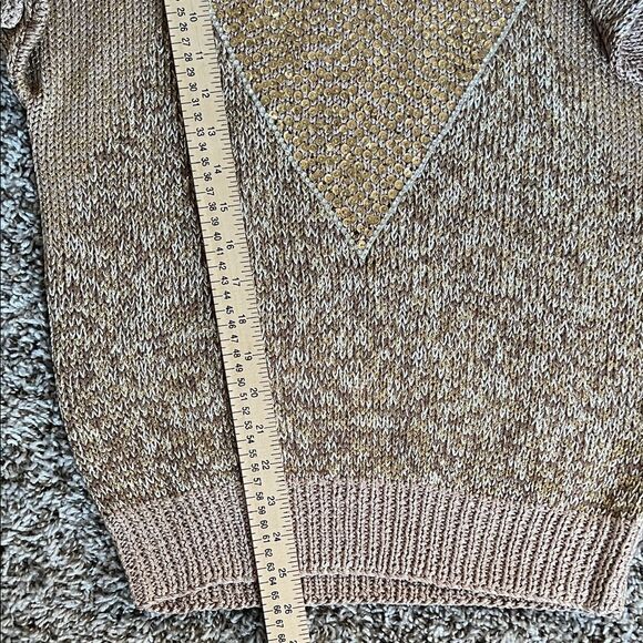 NWOT Nannell Vintage Sweater Metallic with Sequence padded shoulders S - Picture 13 of 13